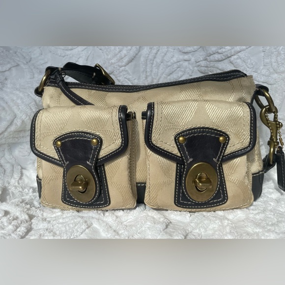 Coach Handbags - Coach Legacy Signature Turnlock Satchel Shoulder Bag 65th Anniversary